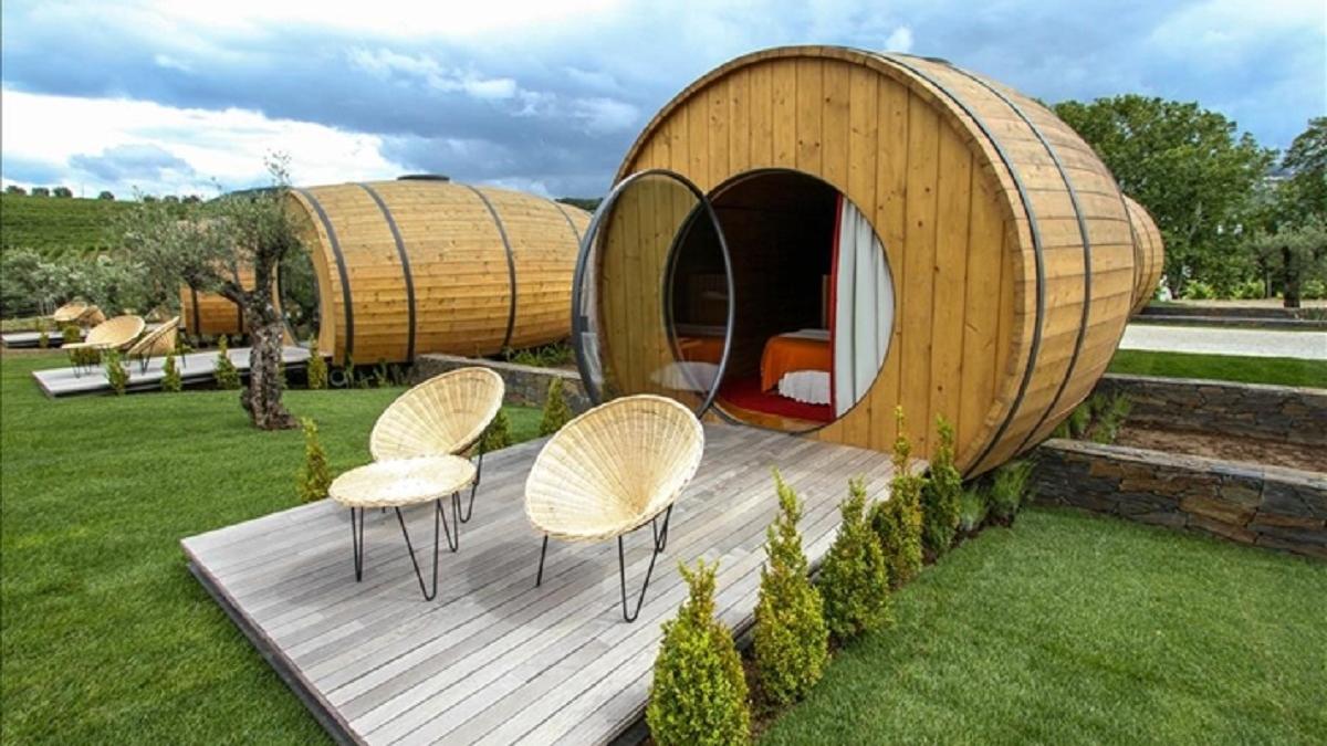 Did you know that in the Douro Portugal you can sleep on giant wine casks?